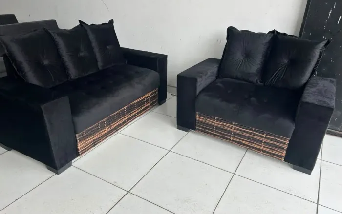 Conjunto 2 e 3 lugares de almofadas