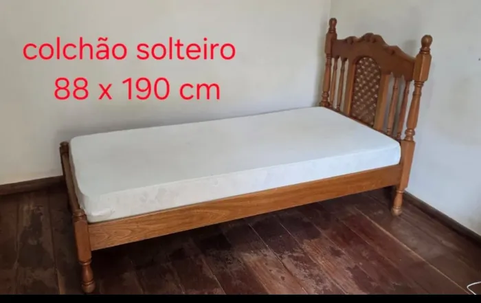 Cama de Solteiro - Madeira Cerejeira