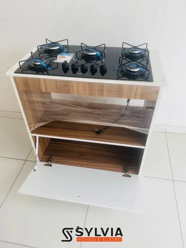 FOGÃO COOKTOP ITATIAIA 5 BOCAS COM MÓVEL MDF 