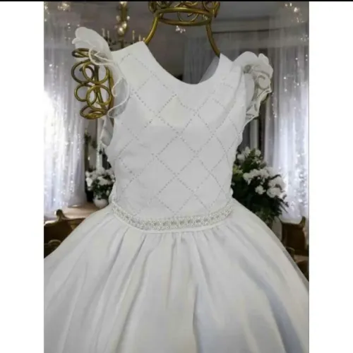 Vestido Branco daminha/batizado 4 a 8 anos