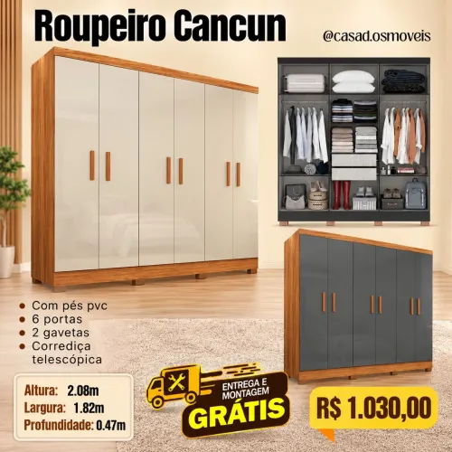 Guarda roupa Cancún