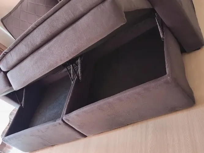 Sofá-cama retrátil e reclinável (com baú) 