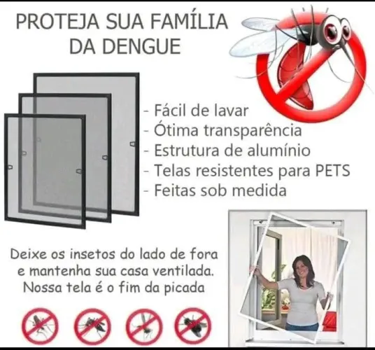 Telas mosquiteiro instalação ou kit montado