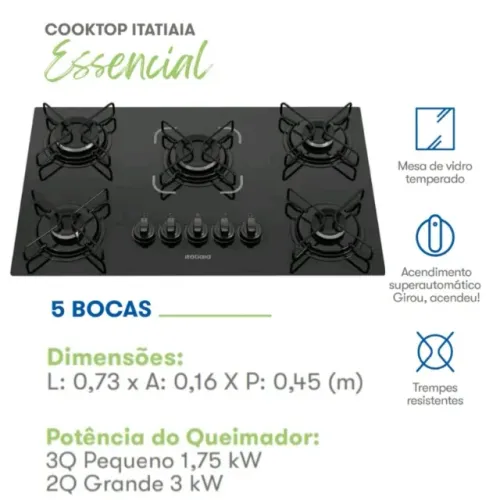 Fogão Cooktop Itatiaia