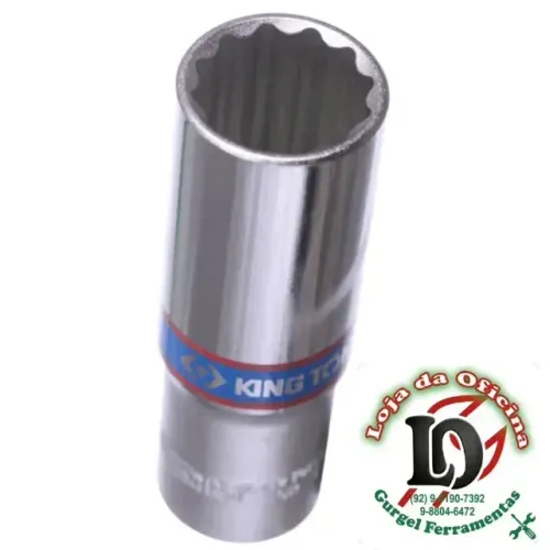 Soquete Estriado Longo 27mm - 1/2" - King Tony -423027M