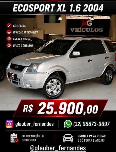 Ford Ecosport XL 1.6/ 1.6 Flex 8V 5P 2004