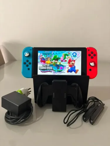 Nintendo Switch V2 Desbloqueado + cartão de memória original 256gb + Jogo Sonic