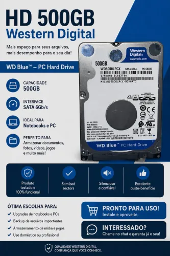 HD 500GB WD-BLUE