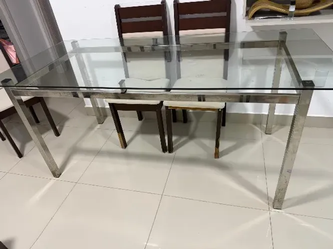 Mesa de vidro 180x80
