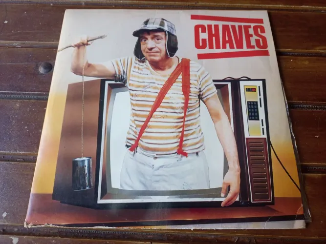 LP de Vinil da série Chaves. Artigo vintage de 1989, para colecionadores.