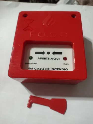 ACIONADOR MANUAL COM SIRENE 12/24V CONVENCIONAL SEGURIMAX