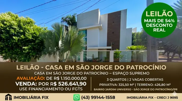 ? Use seu financiamento bancário ou FGTS e mude para uma super propriedade