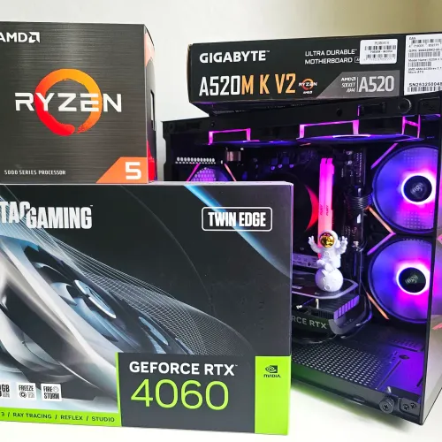 PC Gamer Top!!! Ryzen 5 5600X + RTX4060 + 16GB DDR4 + 512Gb NVME!!!