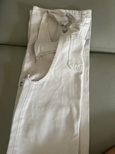 Macacão jeans bege feminino tamanho 10 anos Hering