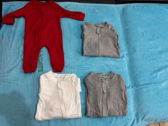 Kit 4 macacões bebê tamanho M