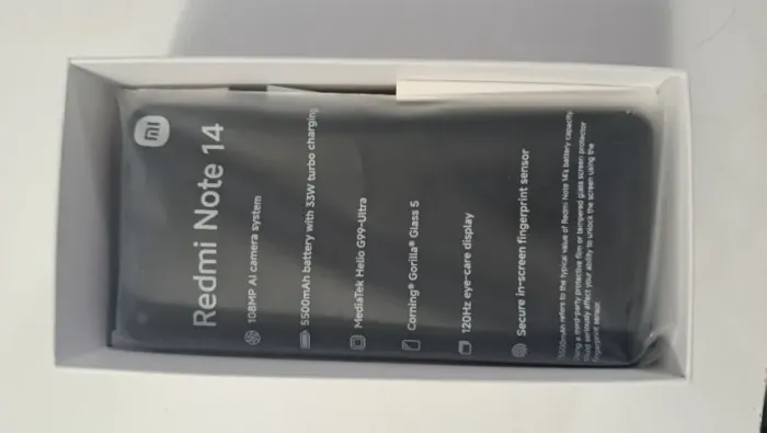 Xiaomi Redmi Note 14 4G Dual SIM 256GB 8GB RAM 108MP Preto