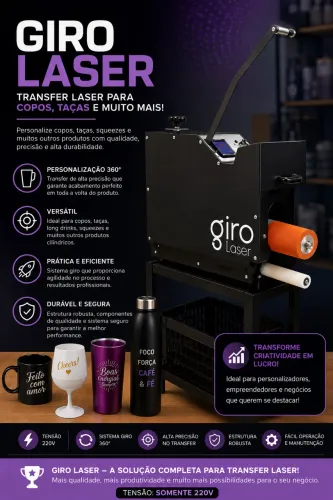 Máquina Giro Laser - Transfer laser