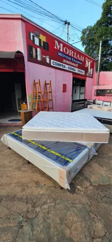 ? Cama box queen size molas ensacadas   ?Entrego e passo cartão 