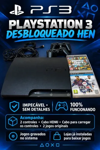 Vendese ps3 desbloqueado impecável