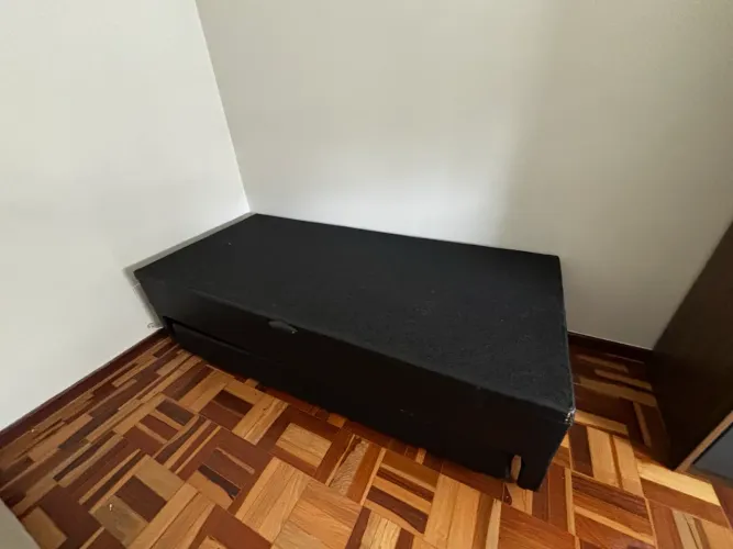 Cama Box solteiro com Auxiliar + Colchão
