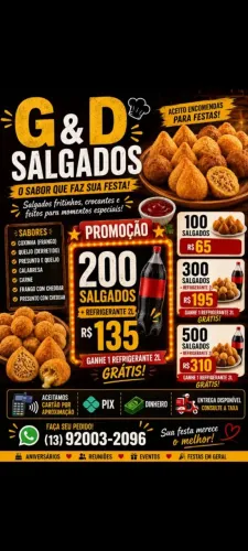 Precisando de salgados com qualidade??