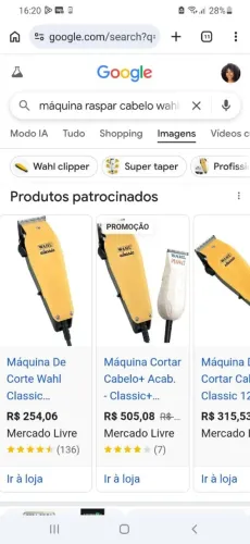 Máquina de corta cabelo