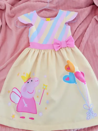 Vestido tema Peppa Pig 5 anos 