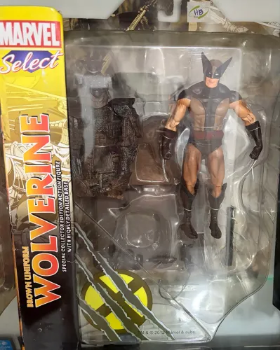 Wolverine Brown Samurai 18cm Marvel Select Lacrado