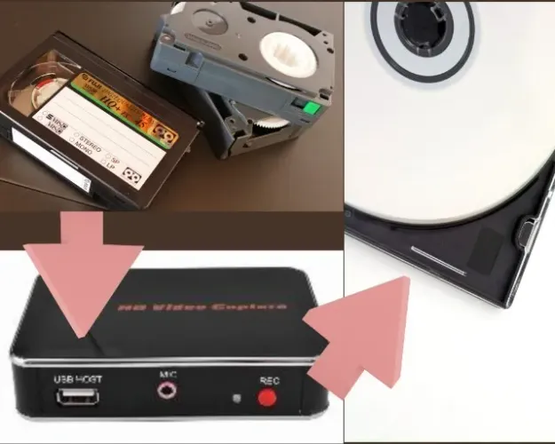 Conversão/Digitalização de fita de vídeo VHS, LP, K7, Betamax para DVD/CD ou Pen Drive