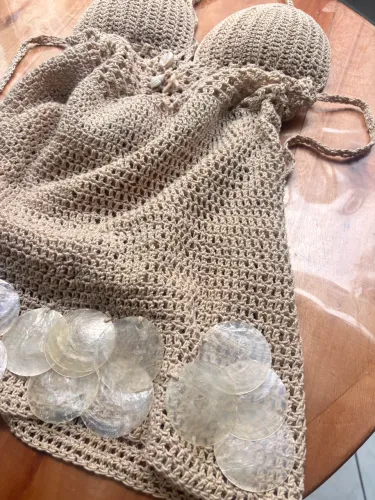 Vestido de crochê