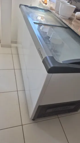 Freezer Metalfrio 404l Tampa de vidro