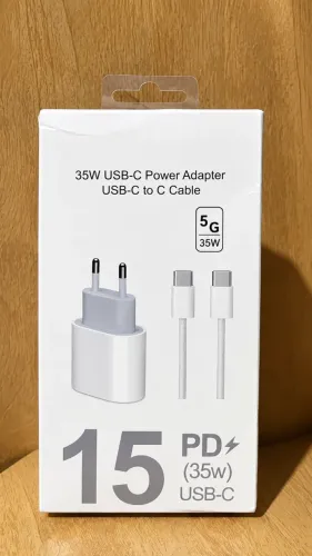 Carregador De Celular 35w Usb-c + Usb-c Rápido