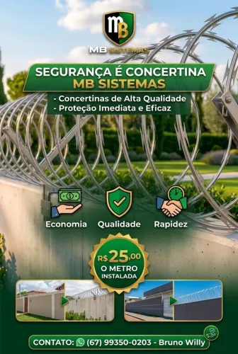 Concertina ? R$ 25 o metro instalado