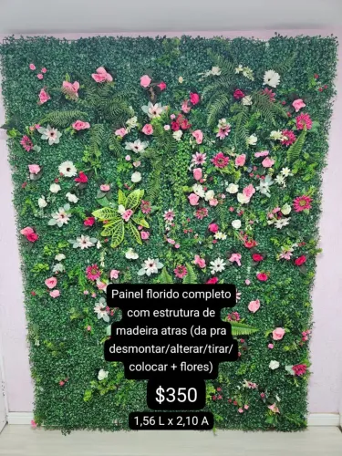 Painel florido para decoração 