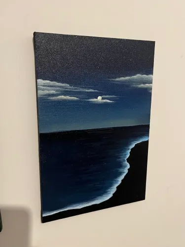 Pintura em tela Quadro decorativo feito a mão 
