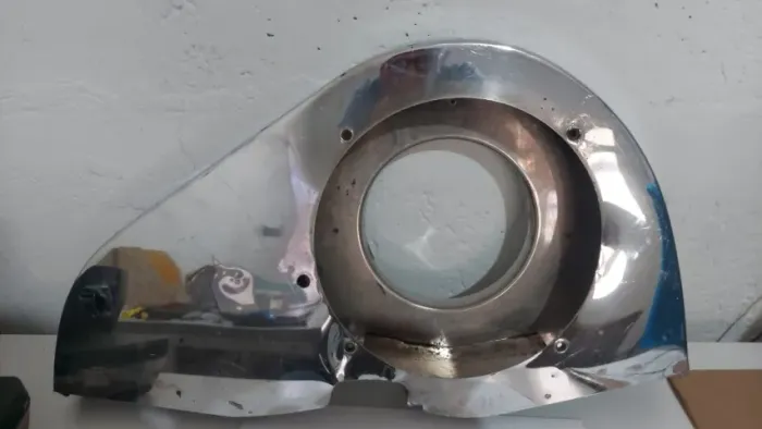 Caixa Ventoinha Cromada Empi 00-8857-0 VW Ar 1300 1500 1600
