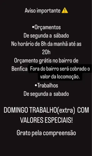 Reparos e reformas em geral! 