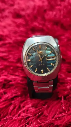 Relógio Orient Automático Vintage Verde Degradê