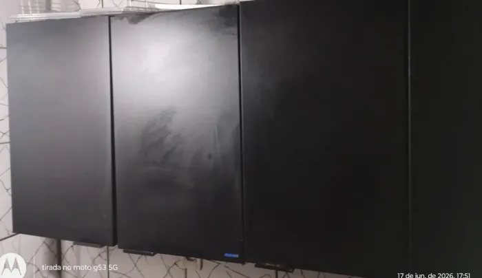 Dois Armários Aéreo de Cozinha Exclusive Itatiaia aço 3 Portas CADA
