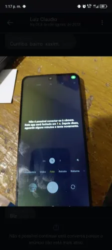 Tem problema câmara aceito troca 