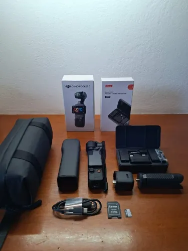 DJI Osmo Pocket 3 Completo + 2 Mic Ulanzi A100