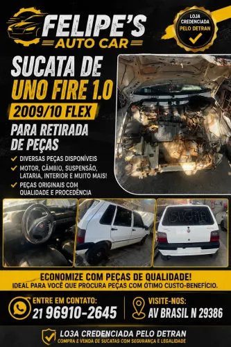 Fiat Uno Mille 1.0 Fire/ F.flex/ Economy 4P 2010
