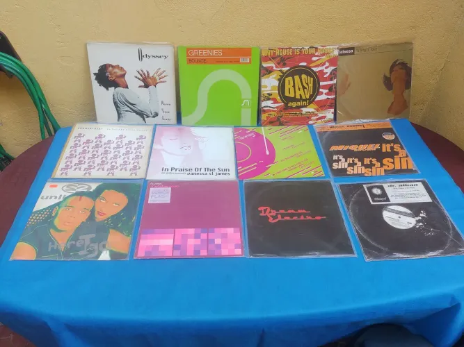 Música Eletrônica Rave Lp Disco de vini, vários, por unidade, bom estado.