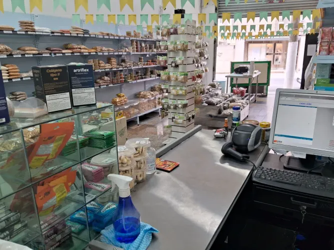 Loja de produtos naturais cerealista e suplementos para atletas