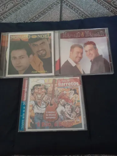 3 CDs Sertanejo - Nonato & Noel + Marcelo & Marçon + Coletânea Barretos 2005
