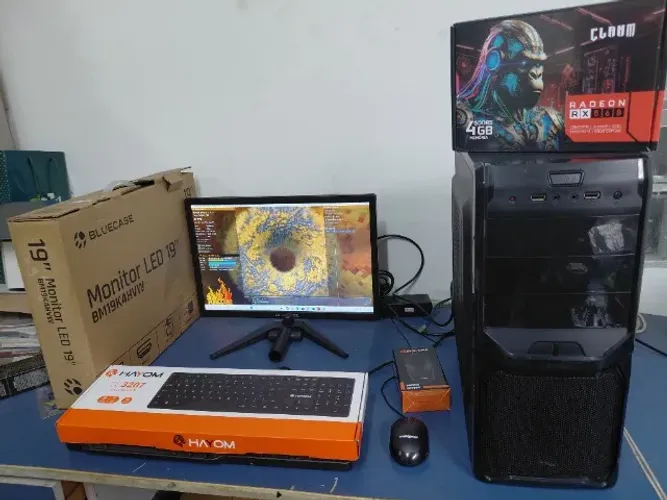 Computador Completo Gamer i5 SSd 240 Ram 16Gb Rx 560 Monitor 19 Divido