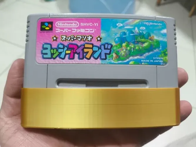 Cartucho Original Super Famicom Super Mario Yoshi's Island + Protetor de Poeira de Brinde