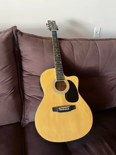 Violão Harmonics GE-21 NT Eletroacústico Aço - Pouco Uso