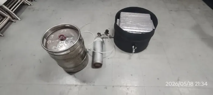Chopeira a gelo completa com barril e kit extração 