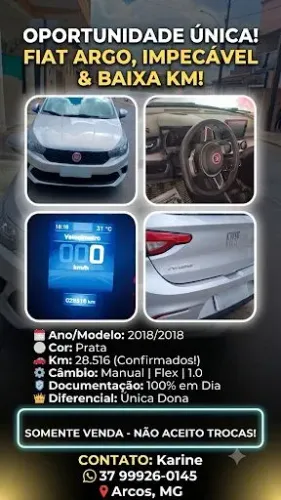Fiat Argo Drive 1.0 6V Flex 2019